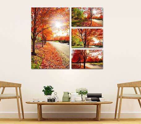 Multi Panel Canvas Wall Display